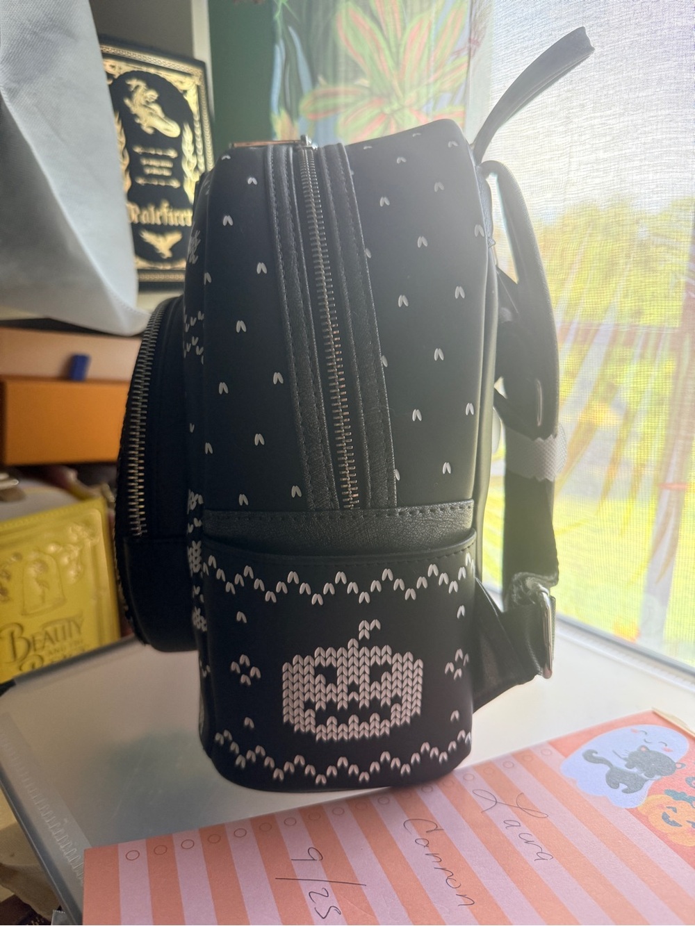 Loungefly Disney Nightmare Before Christmas Sequins Mini Backpack NWT - Picture 3 of 5